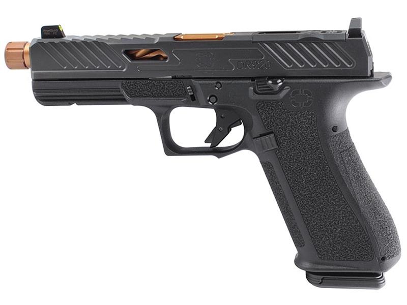 Shadow Systems DR920 Elite 9mm Pistol Black, Bronze Ti Barrel, Optic Ready TB