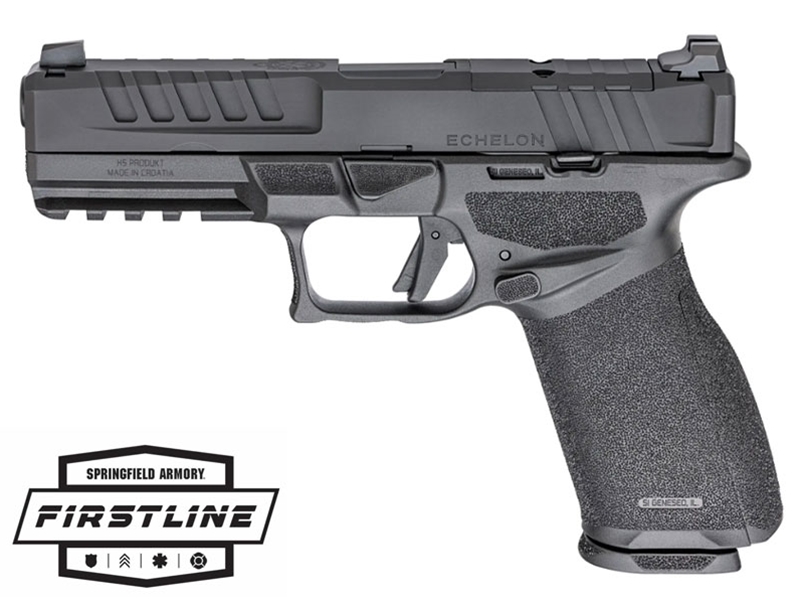 Springfield Echelon 9mm 4.5' 17rd Pistol w/ NS , Black - Firstline Program
