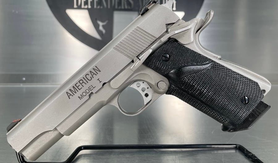 Michigan Arms 1911 American Model I Stainless Steel 45 ACP 5' Barrel
