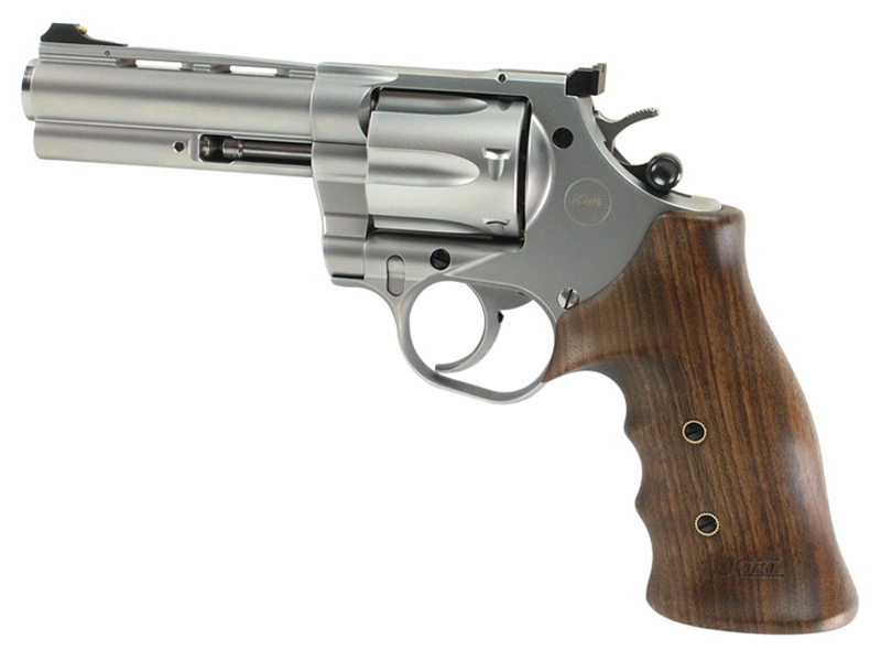 Nighthawk Custom Korth Mongoose 4' .357MAG Silver DLC Vent Rib Revolver