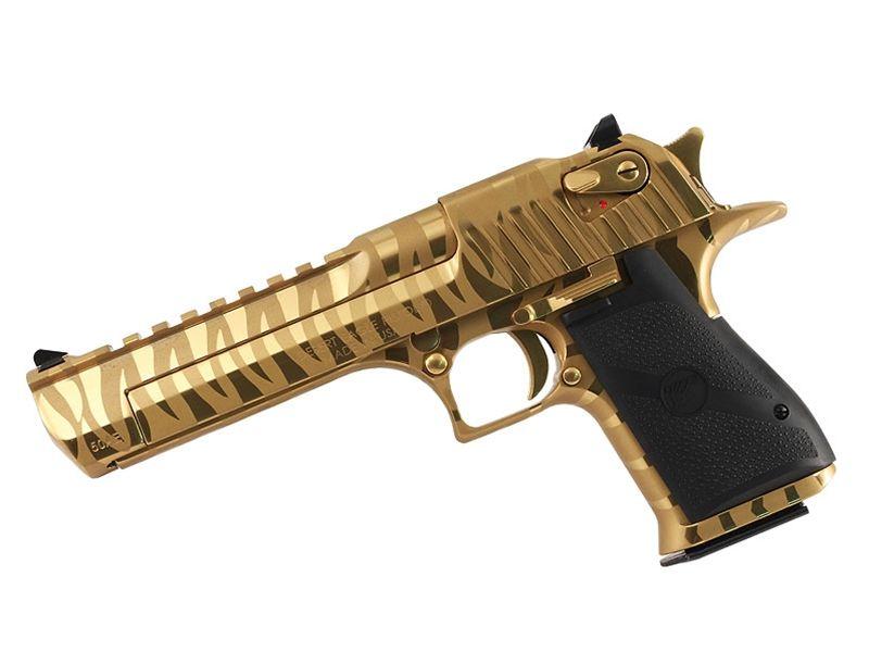 MGM Desert Eagle Mark XIX .50AE 6' Titanium Gold Tiger Stripe