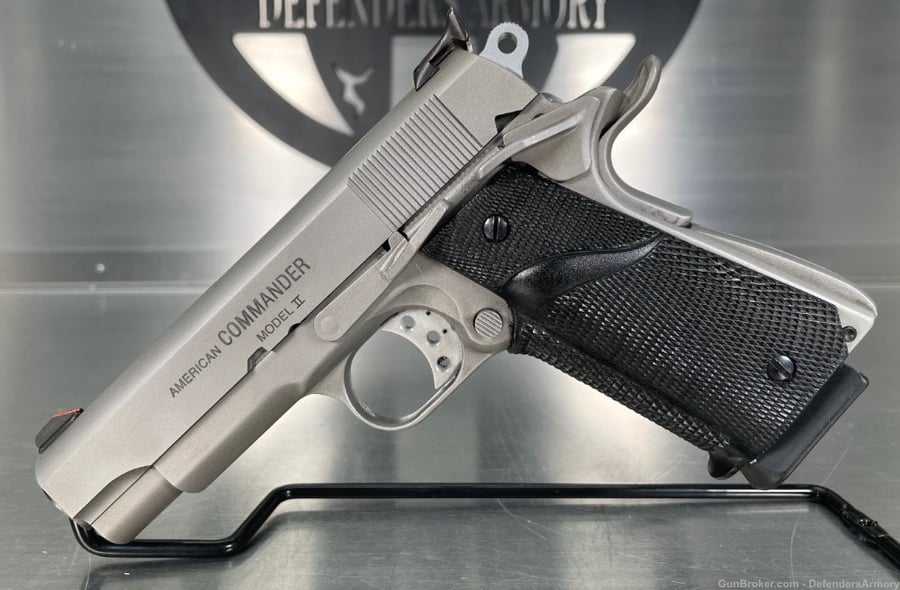 Michigan Arms 1911 American Commander Model II Stainless Steel 45 ACP