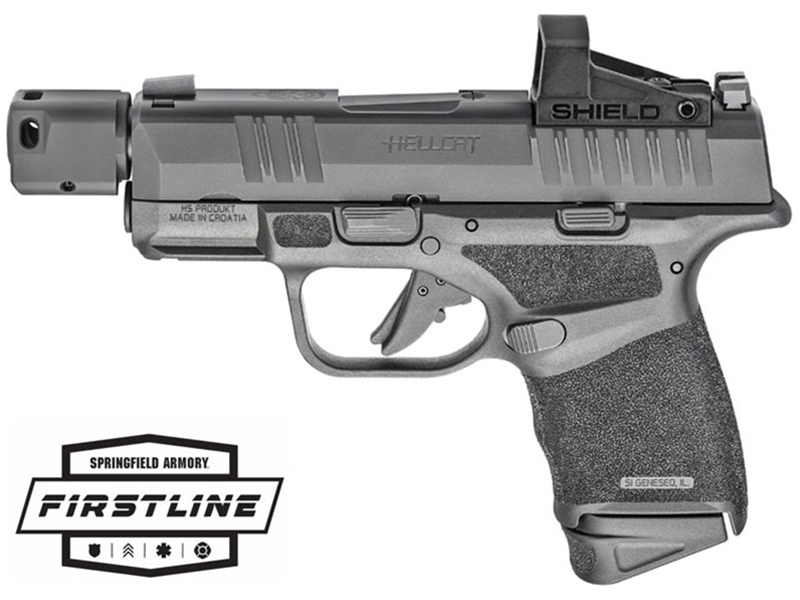 Springfield Hellcat RDP 9mm Pistol 3' Black w/ Shield SMSc TB - Firstline Program