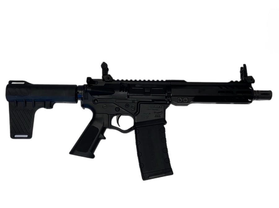 Plum Crazy AR Pistol W/brace & Flip-up Sights
