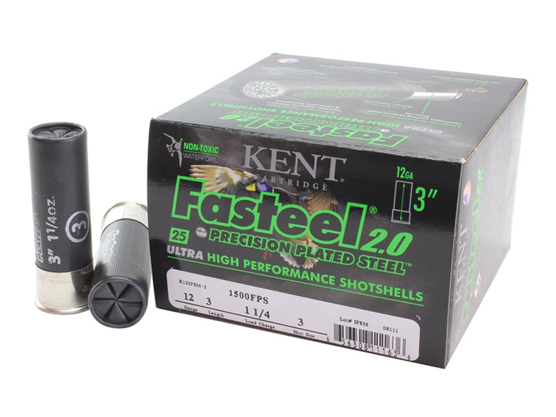 Kent Cartridge Fasteel 2.0 12GA 3' 1 1/4oz #3 Shot 25rd