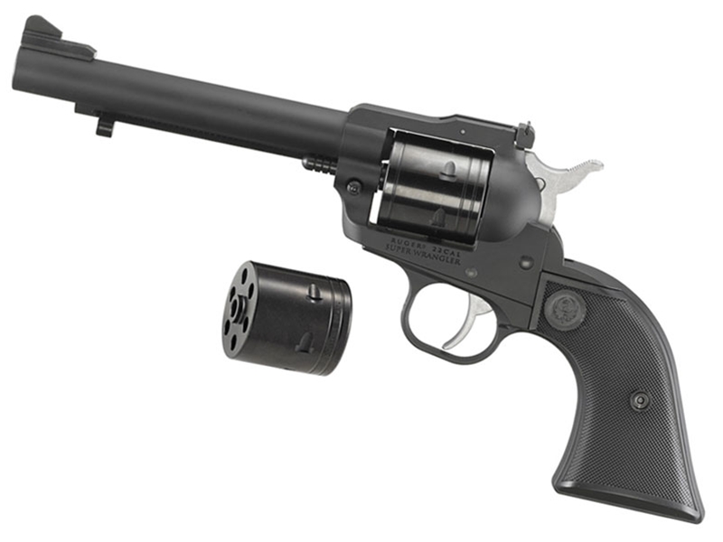 Ruger Super Wrangler 22LR/22WMR 5.5' 6rd Single Action Black
