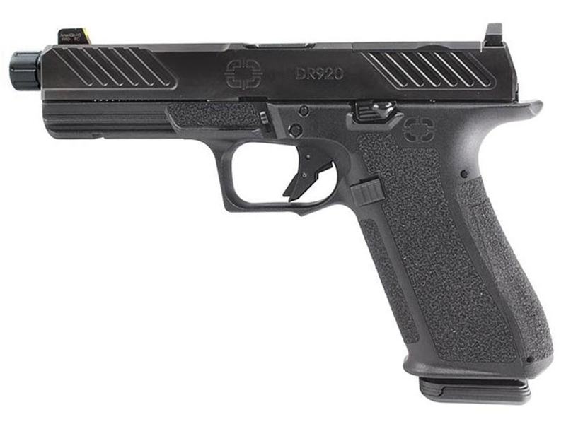 Shadow Systems DR920 Combat 9mm Pistol Black, Black Barrel, Optic Ready TB