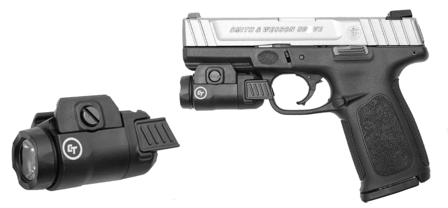 Smith & Wesson Sd40 Ve Crimson Trace Rail Master