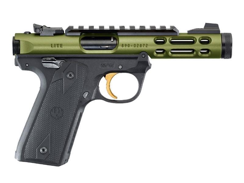 Ruger Mark IV 22/45 Lite 4.4' .22LR OD Green/Gold TB